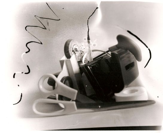 Distressed negative A4 print