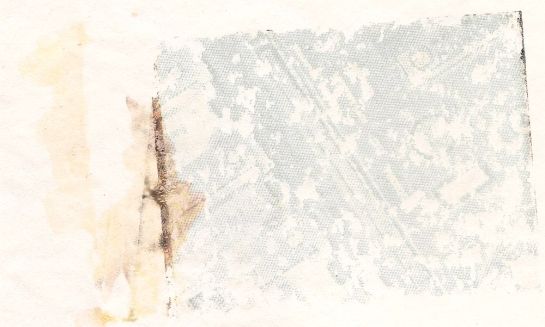 Polaroid backing residue